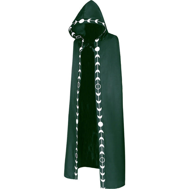 Women's Hooded Cloak Medieval Renaissance Cloak Halloween Cosplay Costume