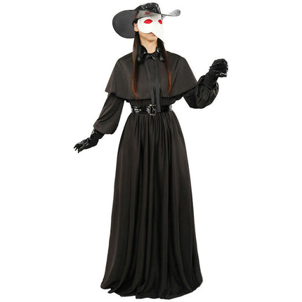 Men's Halloween Adult Medieval Steampunk Style Plague Doctor Costume