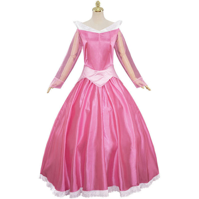 Womens Satin Princess Dress Halloween Cosplay Costume