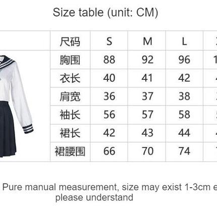 Japanese School Girls Uniform Sailor Navy Blue Pleated Skirt Anime Cosplay Costumes with Socks set