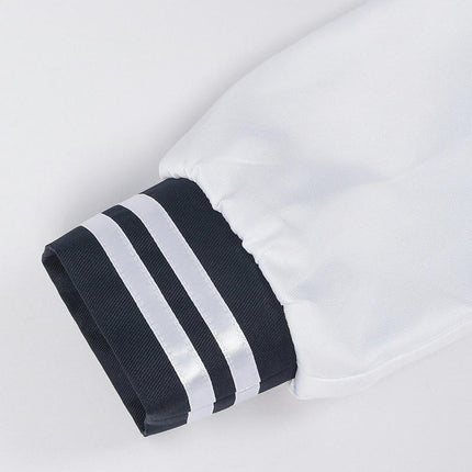 Japanese School Girls Uniform Sailor Navy Blue Pleated Skirt Anime Cosplay Costumes with Socks set