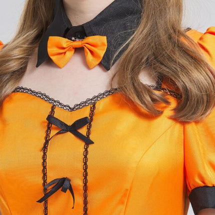 Halloween Cosplay Costumes - Pumpkin Maid Costume Lolita Dress Split Suit