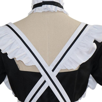 Anime Cosplay Maid Outfit Dress Cute Halloween Makeup Cosplay Costume for Girls Women