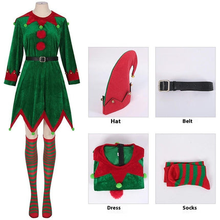 Women's Christmas Costume Party Evening Theme Christmas Dress Performance Costume