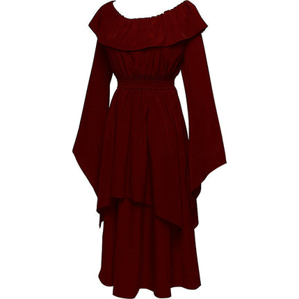 Womens Medieval Renaissance Costume Victorian Vintage Retro Gown Long Dress