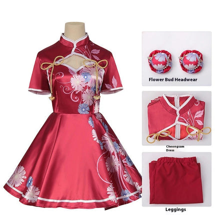 Halloween Cos Costume Hoshino Ai Chinese Style Cheongsam Anime Costumes