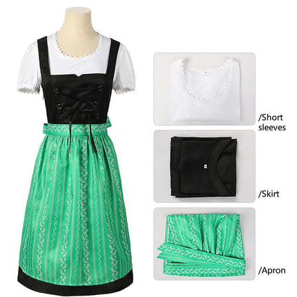 Halloween Costumes Maid Character Stage Performance Costumes Bavarian Traditional Oktoberfest Costumes