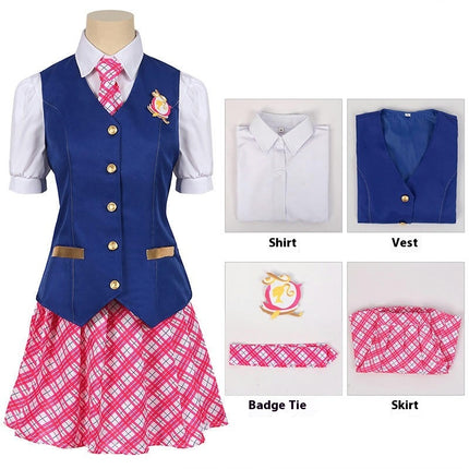 Halloween Barbie Charm Princess College Clothes Delancey Set School Uniform Cosplay Clothes