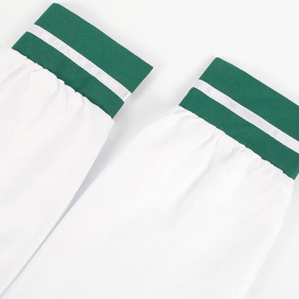 Schoolgirl Sailor Uniform Green Pleated Skirt Anime Cosplay Costume with Socks Set