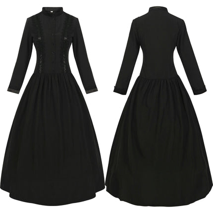 Women's Gothic Victorian Style Dress Civil War Costume Queen's Ball Gown Masquerade Dress