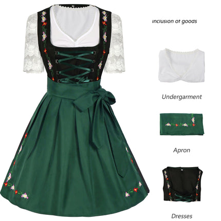 Halloween Oktoberfest Costumes Divided Overalls Suit Bavarian Women's Clothing