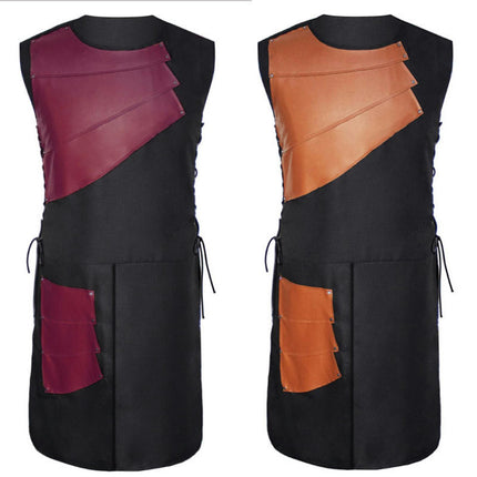 Men's Medieval Sleeveless Waistcoats Costume Renaissance Victorian Waistcoats Vests