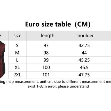 Mens Halloween Sleeveless Vest Tuxedo Medieval Steampunk Costume