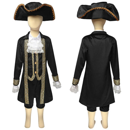 Halloween Uniforms-Boys Caribbean Pirates Set Cosplay Role Playing Clothes