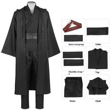 Tunic Costume Men's Tunic Hooded Robe Full Set Halloween Cosplay Costume Cloak Set