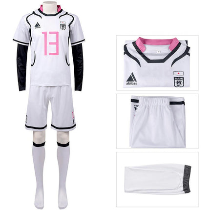 Soccer Jerseys Sweatshirt Sets Shirts Shorts Sock Sets,Black Name Ransei Sportswear