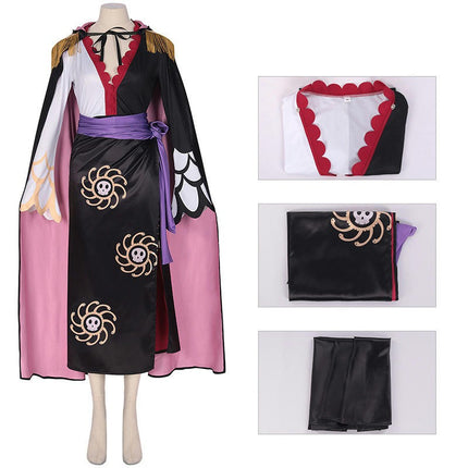 King of Thieves Anime Trafalgaro cape cloak cosplay costume Hancock Solon suit