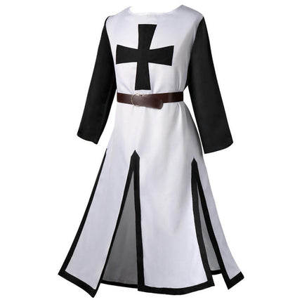 Halloween Knights Templar Medieval Robe Costume Prom Party Stage Performance Costume