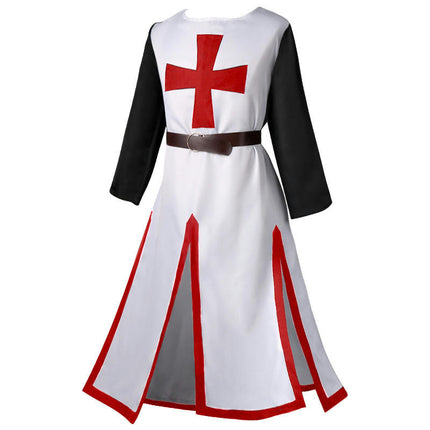 Halloween Knights Templar Medieval Robe Costume Prom Party Stage Performance Costume