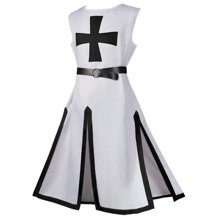 Halloween Knights Templar Medieval Robe Costume Prom Party Stage Performance Costume