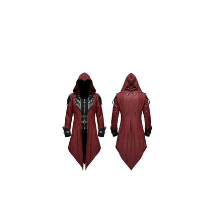 Men's and women's Long Section Halloween Swallowtail Monk Clothes Monk Robe Witch Clothes Cloak