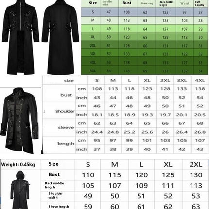 Mens Halloween Gothic fall and winter Europe and the United States Halloween COS clothing jacket