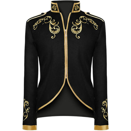 Boys Prince Jacket Drummer Parade Punk Officer Uniform Jacket Stage Performance Dresses