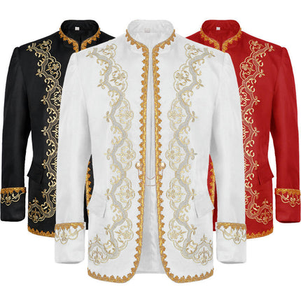 Men's Jacquard Gowns Court Costumes Studio Costumes Opera Stage Performance Costumes