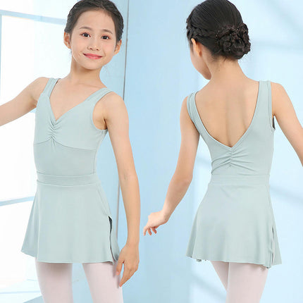 Girls' Princess Tank Leotard  Ballet Dance Costume Removable Tutu Set