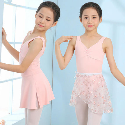 Girls' Princess Tank Leotard  Ballet Dance Costume Removable Tutu Set