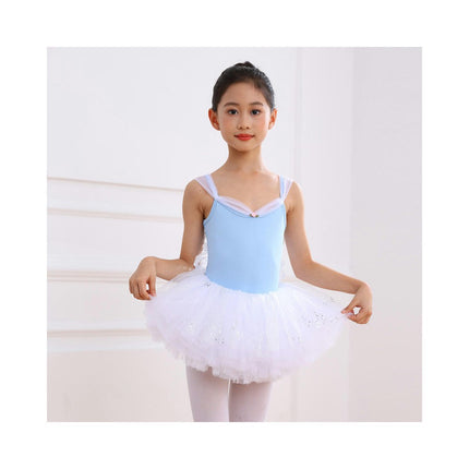 Girls Dancewear Halter Clothes Children Ballet Formal Wear Toddler Performance Saree