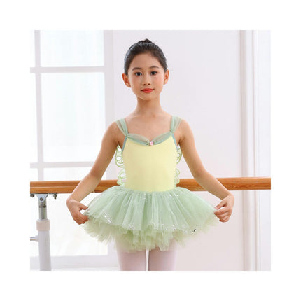 Girls Dancewear Halter Clothes Children Ballet Formal Wear Toddler Performance Saree