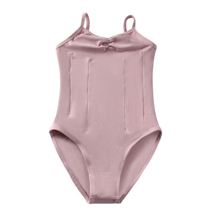 Children's  Classic V-neck Dance Camisole Leotard with Adjustable Straps for Ballet Gymnastics