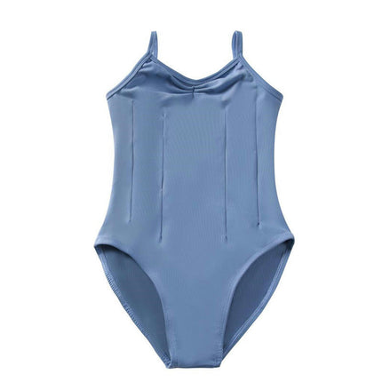 Children's  Classic V-neck Dance Camisole Leotard with Adjustable Straps for Ballet Gymnastics