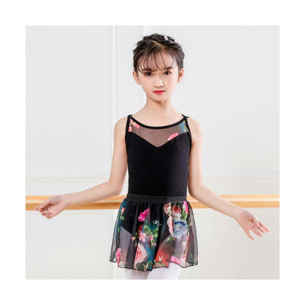 Girls Sleeveless Ballet Costume Toddler Dance Role Play Ballet Short Skirt Leotard Suit for 3-12 Years