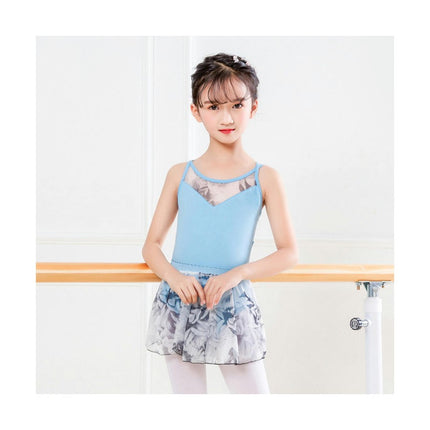 Girls Sleeveless Ballet Costume Toddler Dance Role Play Ballet Short Skirt Leotard Suit for 3-12 Years