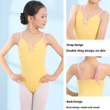 Girls Sleeveless Ballet Dance Leotard Gymnastics Outfits One Piece Unitard Dancewear