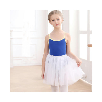 Big Girls' Classics Camisole Leotard Teardrop Petal Back Detachable Tulle Skirt