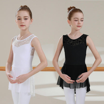 Girls' Ballet Dress Leotards, Ballerina Dance Dress Ballet Leotards with Skirt