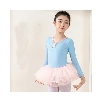 Long Sleeve Dance Ballet Tutu Leotard Ballerina Outfit for Girls Toddler