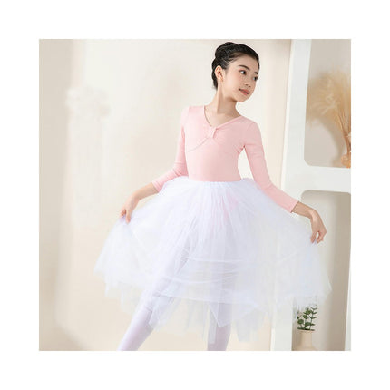 Long Sleeve Dance Ballet Tutu Leotard Ballerina Outfit for Girls Toddler