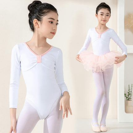 Long Sleeve Dance Ballet Tutu Leotard Ballerina Outfit for Girls Toddler