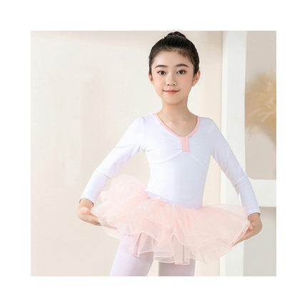 Long Sleeve Dance Ballet Tutu Leotard Ballerina Outfit for Girls Toddler