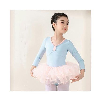 Long Sleeve Dance Ballet Tutu Leotard Ballerina Outfit for Girls Toddler