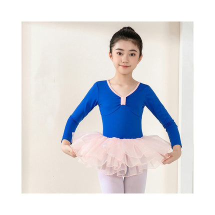 Long Sleeve Dance Ballet Tutu Leotard Ballerina Outfit for Girls Toddler