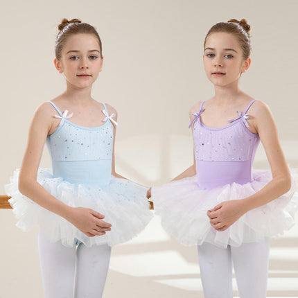 Ballerina Outfits Toddler Girls Ballet Tutu Leotard Dance Glitter Camisole Skirted Ballerina Dress