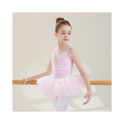 Ballerina Outfits Girls Big Kids Ballet Tutu Leotard Dance Camisole Skirted Ballerina Dress