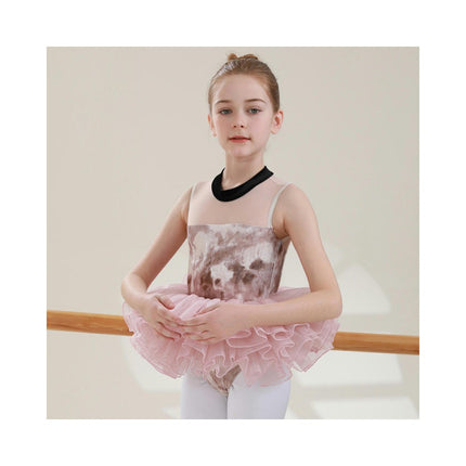 Sleeve Glitter Dance Ballet Tutu Leotard Ballerina Outfit for Girls Toddler