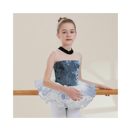 Sleeve Glitter Dance Ballet Tutu Leotard Ballerina Outfit for Girls Toddler