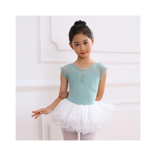 Children's Short Sleeve Dance Leotard Ballet Costume Backless Ballet Leotard 1